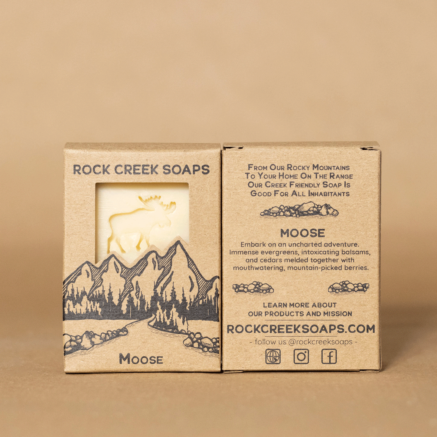 Rock Creek Balsam + Cedarwood + Berry Soap Bar | Moose Rock Creek Soaps
