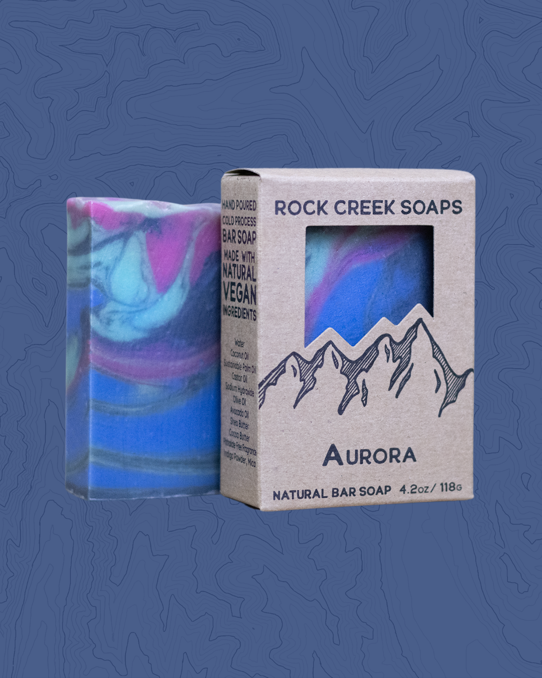 Rock Creek Dark Fruit + Musk Soap Bar  | Aurora Rock Creek Soaps