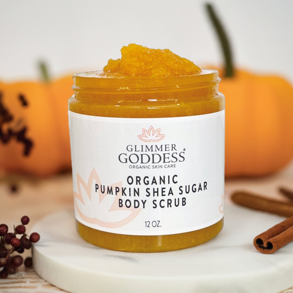 Glimmer Goddess Organic Shea Sugar Body Scrub | Pumpkin or Cinnamon Apple - Leisure Life USA