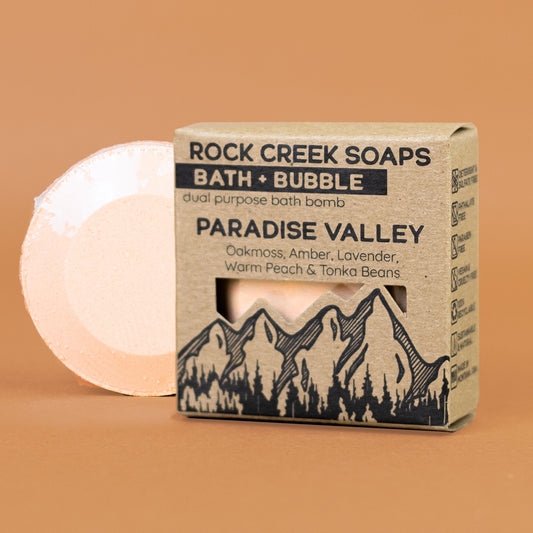 Rock Creek Mossy Bath Bomb | Paradise Valley Rock Creek Soaps