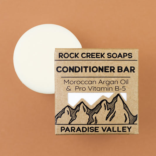 Rock Creek Peach + Tonka Bean Hair Conditioner Bar Rock Creek Soaps