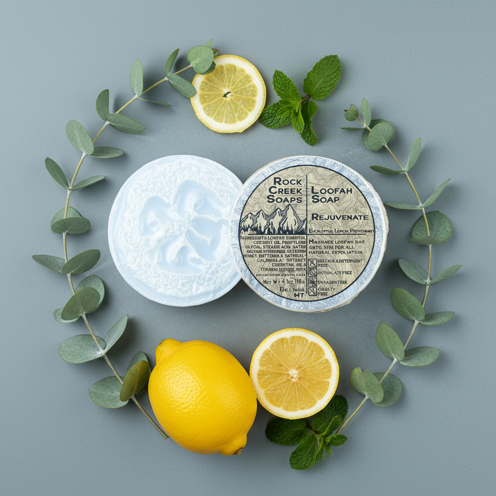 Rock Creek Eucalyptus + Mint Loofah Soap | Rejuvenate Rock Creek Soaps