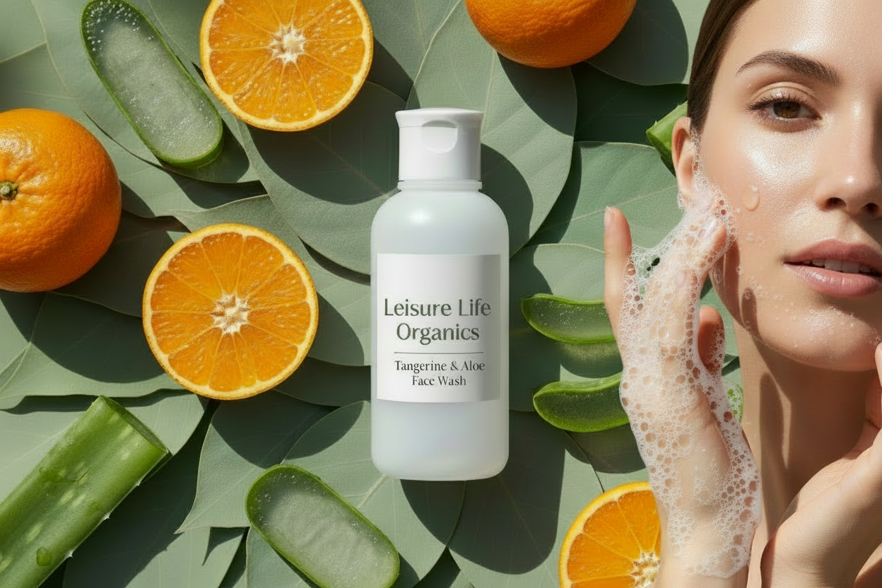 Tangerine, Rosemary & Aloe Gentle Face Wash by Leisure Life Organics