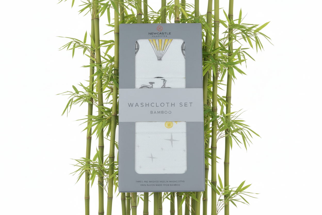 Bamboo Muslin Washcloth Set | Set of 3