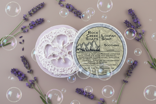 Rock Creek Fresh Lavender Loofah Soap | Soothing Rock Creek Soaps