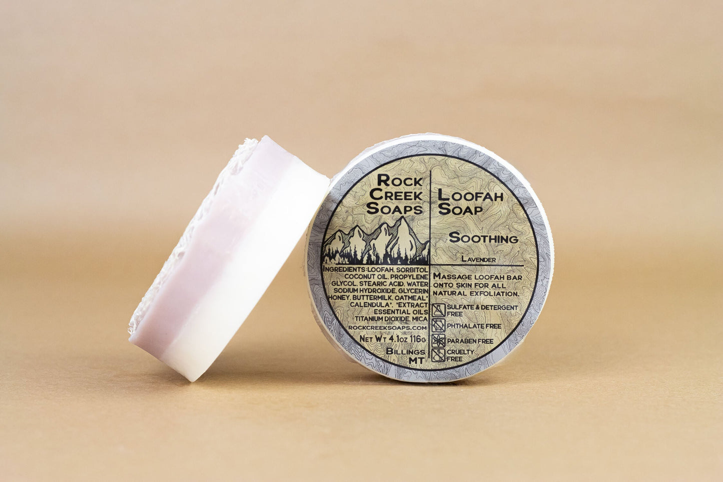 Rock Creek Fresh Lavender Loofah Soap | Soothing Rock Creek Soaps