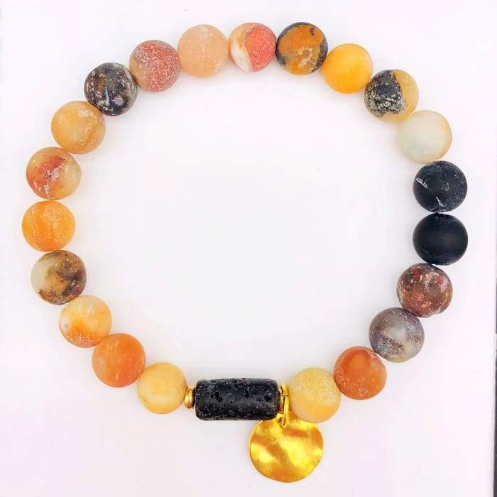 Sun Goddess Lava Stone Essential Oil Bracelet - Leisure Life USA