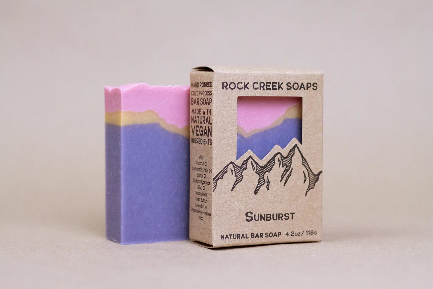 Rock Creek Bergamot Citrus + Jasmine Soap Bar | Sunburst Rock Creek Soaps