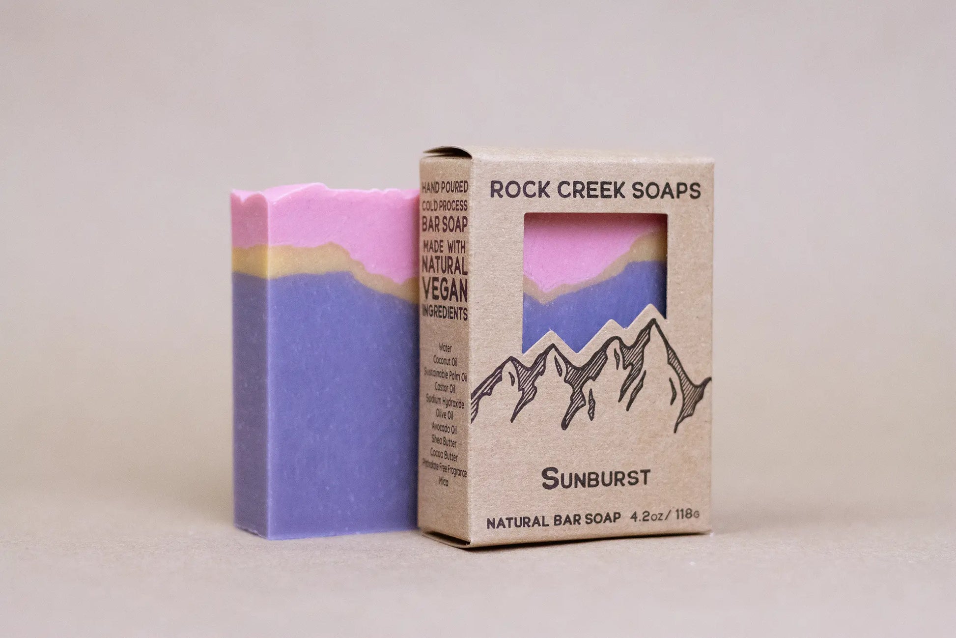 Rock Creek Bergamot Citrus + Jasmine Soap Bar | Sunburst Rock Creek Soaps