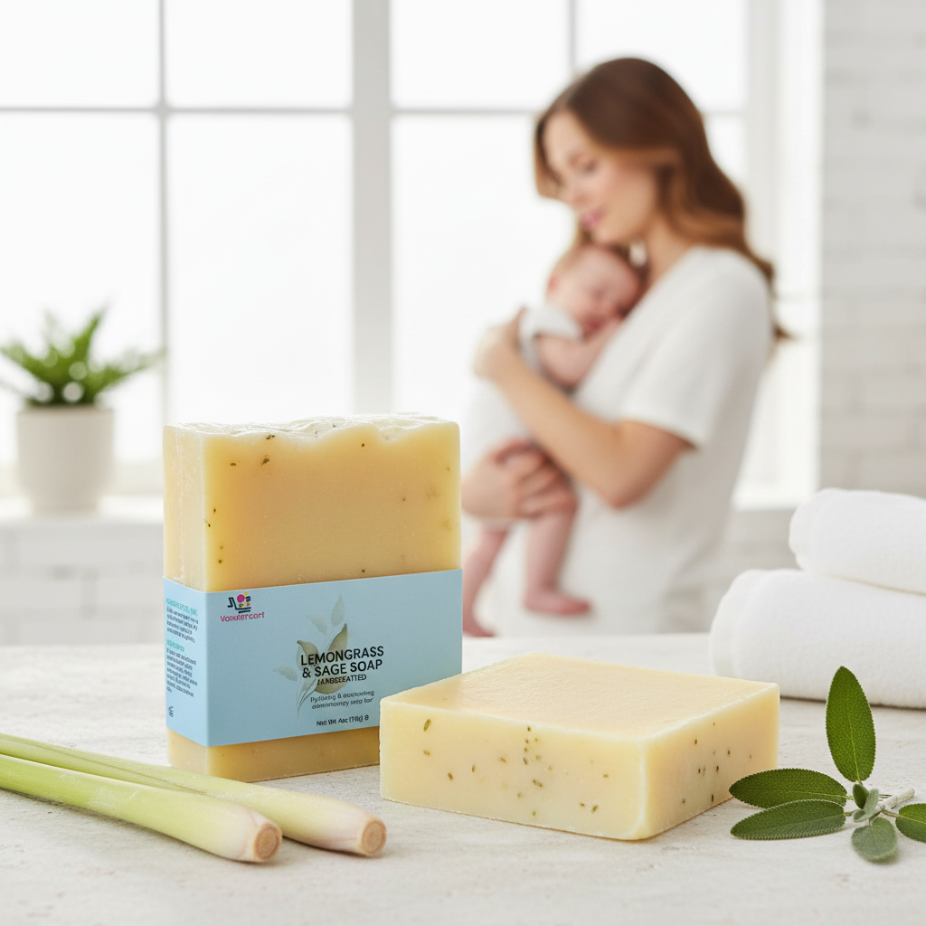 Lemongrass + Sage Artisan Soap