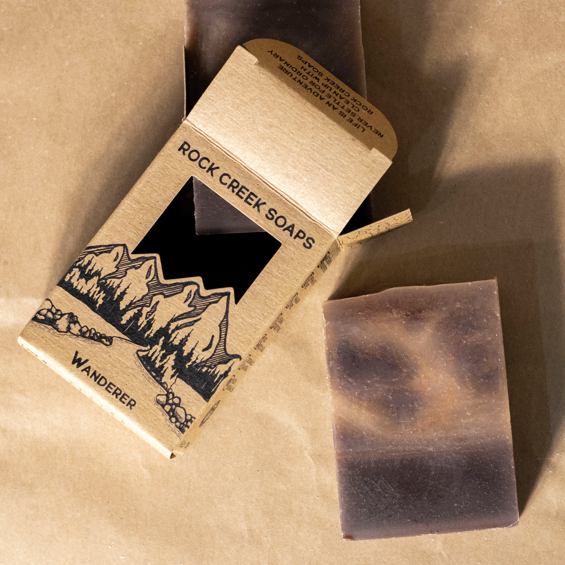 Rock Creek Black Amber + Lavender + Musk  Soap Bar | Wanderer Rock Creek Soaps